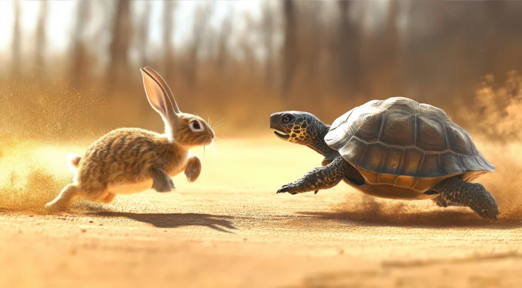 fast and slow loyalty: hare and tortoise
