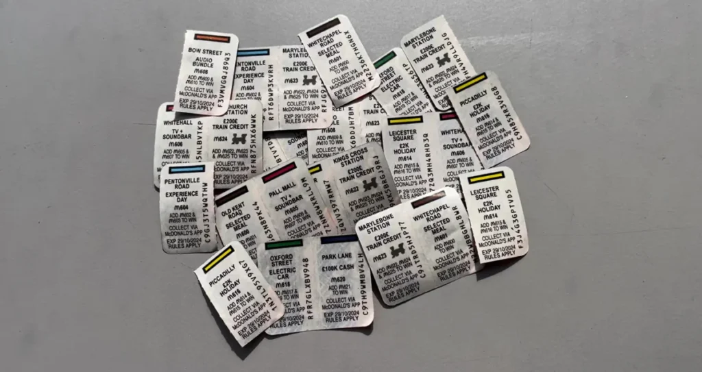 McDonald’s Monopoly Game Pieces