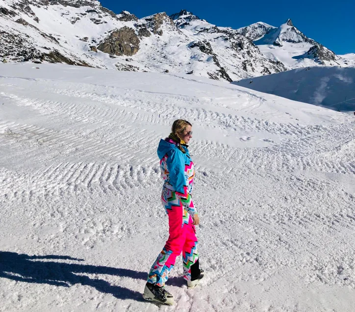 Kirsten Ed: on the snowy slops