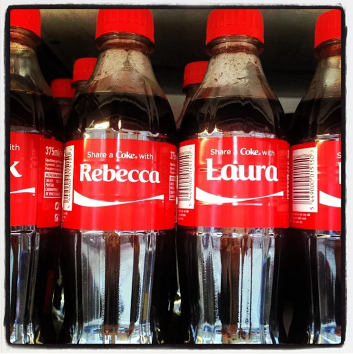 Best Ever Promotions: Share a Coke promotion on Coca-Cola bottles