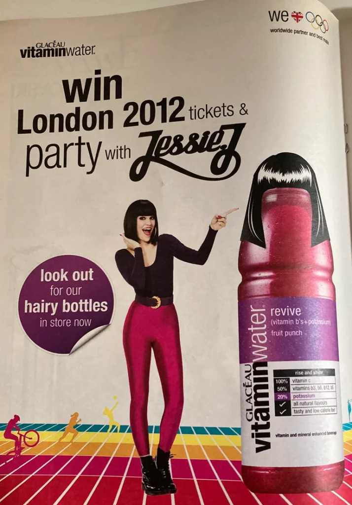 Best Ever Promotions: Vitaminwater x Jessie J promotion in a magazine