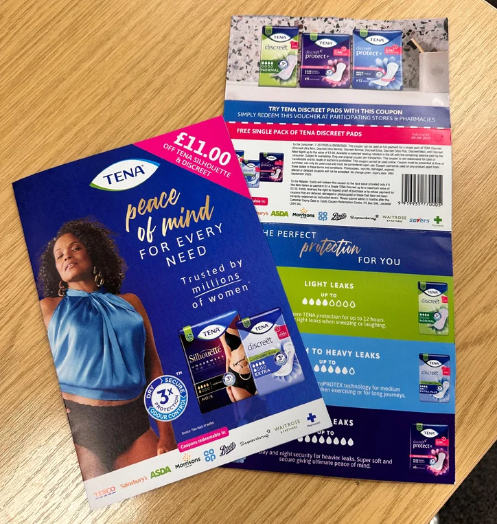 Door Drop: Tena Coupon case study