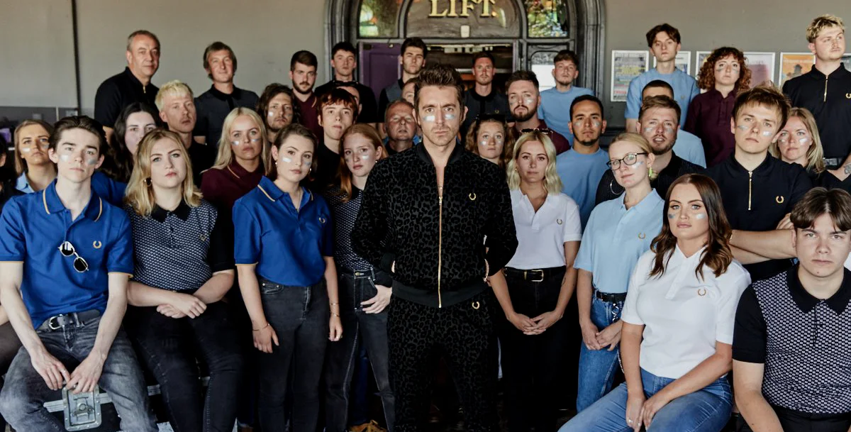Ben Phillips: in a photoshoot with Fred Perry