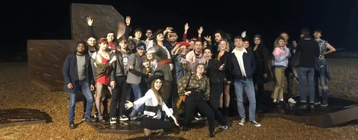 Ben Phillips: with his Pirates Society in university