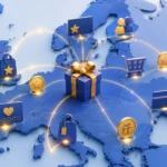 Loyalty Programmes in Europe: Europe map with loyalty features coming out