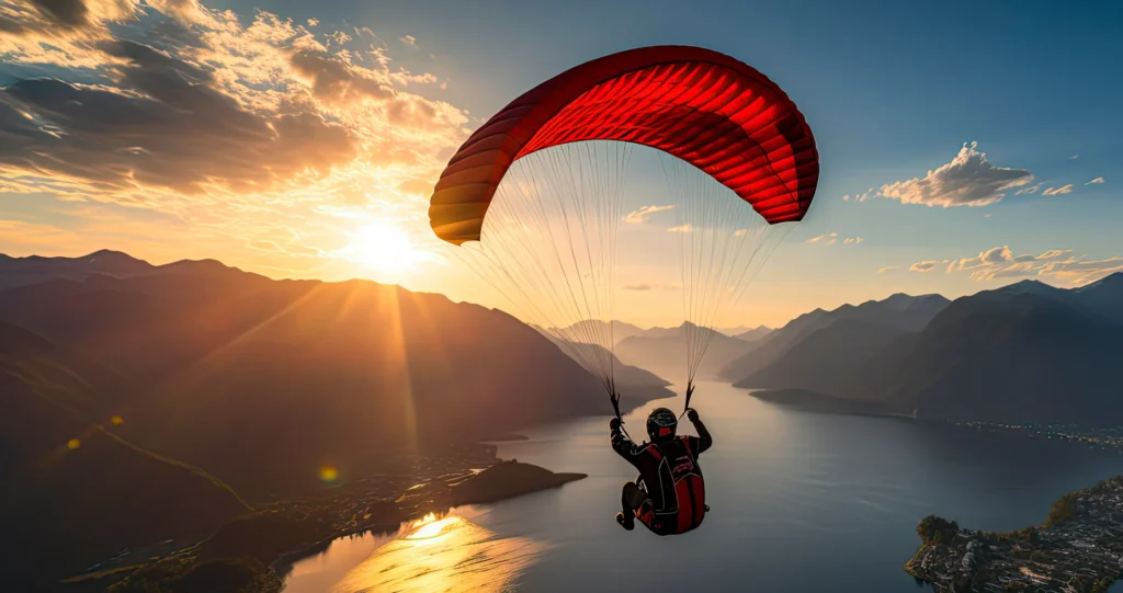 Risk Free Money Back Guarantee: person with a parachute to display risk free