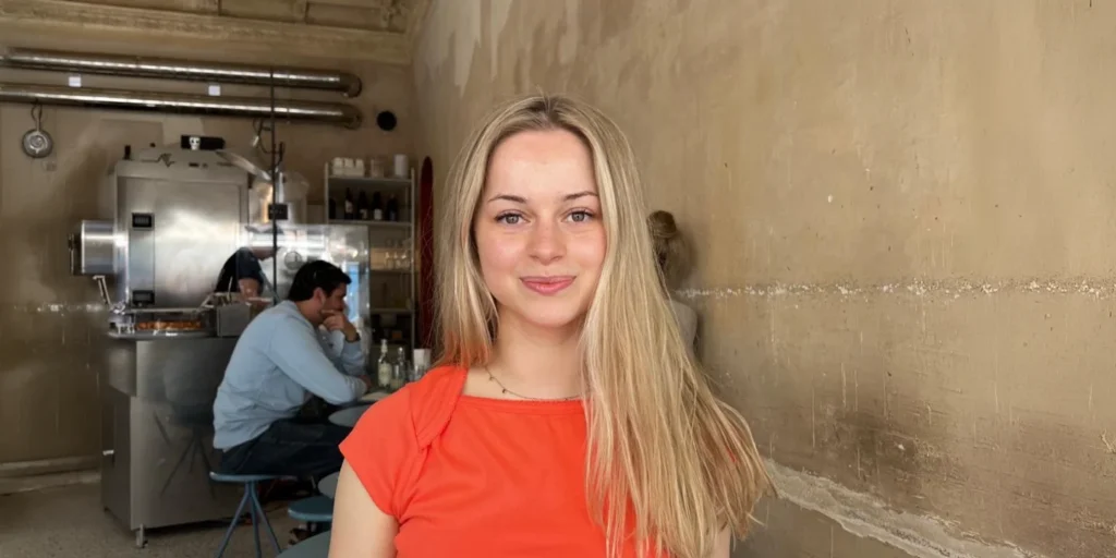 Yelena - image of Yelena in restaurant