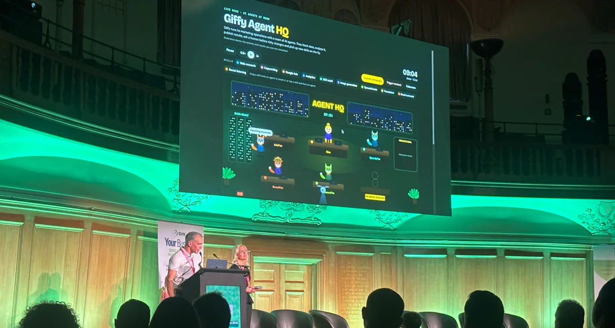 IMA Europe Summit Day 1: Giffy Agent Session Slide